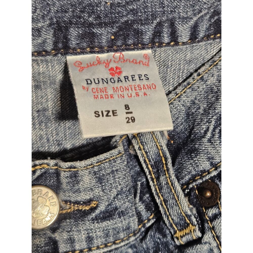 Vintage Lucky Brand Dungarees Womens Sz 33x30 Made In USA By Gene Montesano - Picture 5 of 8